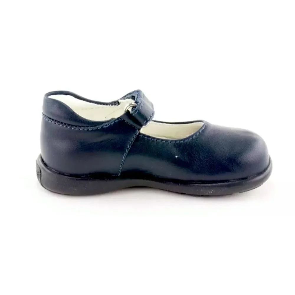 Primigi leather Mary Janes navy Blue shoes 5.5